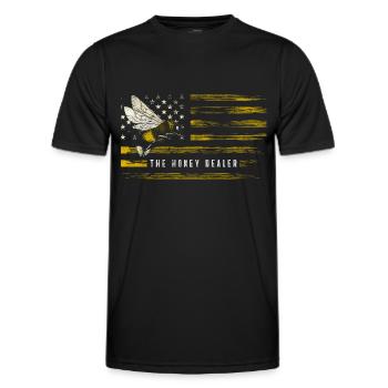 Biene Hummel Insekt Bienchen - Männer Funktions-T-Shirt - Schwarz - Vorne - AI Model Male 178 dark (178cm)
