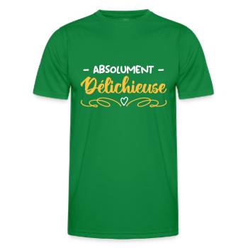 absolument Délichieuse - T-shirt sport Homme - vert - Devant - AI Model Male 178 dark (178cm)