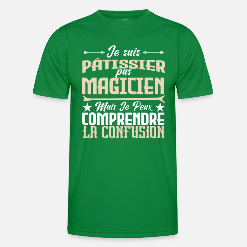 Pâtissier pas magicien T-shirt sport Homme