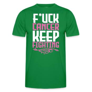 F*ck Cancer - T-shirt sport Homme - vert - Devant - AI Model Male 178 dark (178cm)