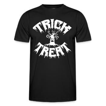 Trick Treat, Halloween. - Männer Funktions-T-Shirt - Schwarz - Vorne - AI Model Male 178 dark (178cm)