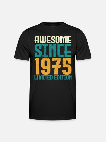 Awesome Since 1975 limited edition. - Men's Functional T-Shirt - black