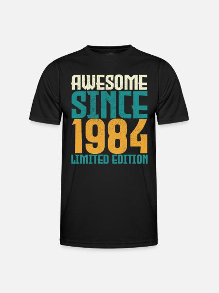 Awesome Since 1984 limited edition. - Men's Functional T-Shirt - black
