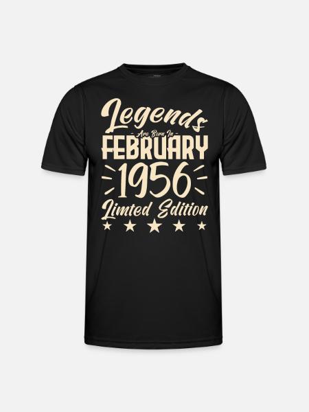 1956 births. Birthday gift. - Men's Functional T-Shirt - black