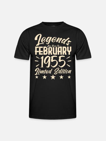 1955 births. Birthday gift. - Men's Functional T-Shirt - black
