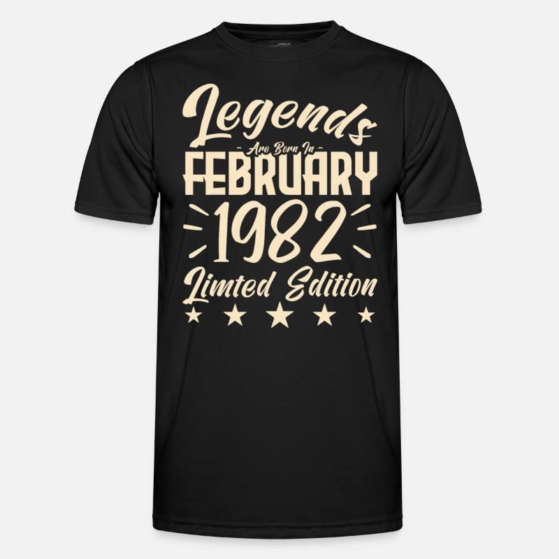 1982 birth. Birthday gift. - Men's Functional T-Shirt - black