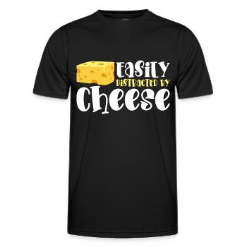 Käse Foodie Käserei - Männer Funktions-T-Shirt - Schwarz - Vorne - AI Model Male 178 dark (178cm)