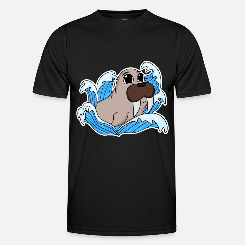 Walrus Seal - Men's Functional T-Shirt - black