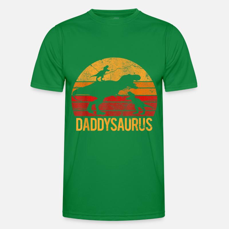 Daddysaurus Männer Funktions-T-Shirt