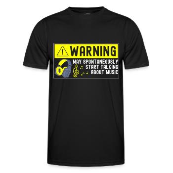 Dj Party Songs Genre - T-shirt sport Homme - noir - Devant - AI Model Male 178 dark (178cm)