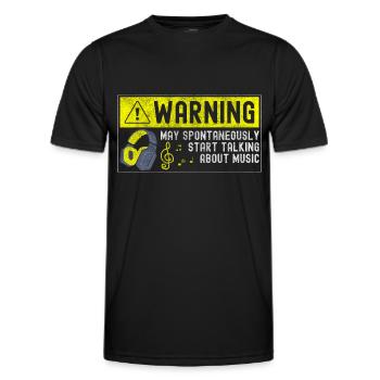 Musik Band Konzert Musikstil - Männer Funktions-T-Shirt - Schwarz - Vorne - AI Model Male 178 dark (178cm)