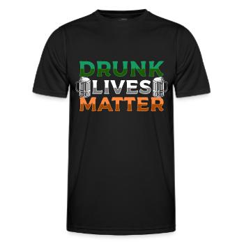 Irisch Ire Urlaub Bier - Männer Funktions-T-Shirt - Schwarz - Vorne - AI Model Male 178 dark (178cm)