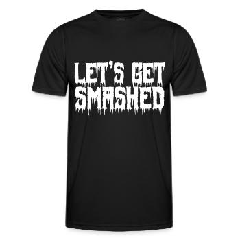 Halloween - let's GET Smashed - Men's Functional T-Shirt - black - Front - AI Model Male 178 dark (178cm)