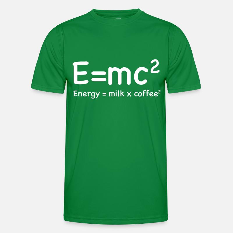 e=mc² - Énergie = Lait x Café² T-shirt sport Homme