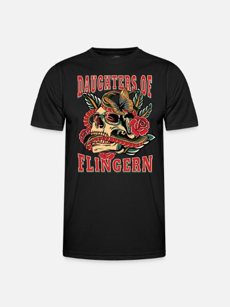 Düsseldorf daughters of Flingern - Männer Funktions-T-Shirt - Schwarz