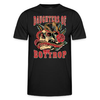 Bottrop Power-Frau daughters of Bottrop - Männer Funktions-T-Shirt - Schwarz - Vorne - AI Model Male 178 dark (178cm)
