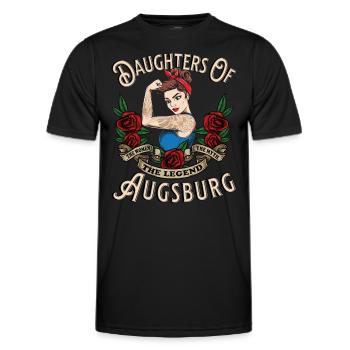 Augsburg Frau Geschenk filles d’Augsbourg - T-shirt sport Homme - noir - Devant - AI Model Male 178 dark (178cm)