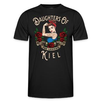 Kiel Frau Geschenk filles de Kiel Frauen - T-shirt sport Homme - noir - Devant - AI Model Male 178 dark (178cm)
