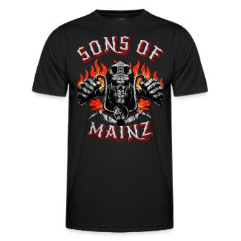 Mayence Biker Geschenk fils de Mayence - T-shirt sport Homme - noir - Devant - AI Model Male 178 dark (178cm)