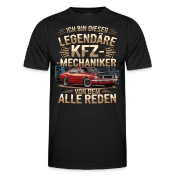 Je suis ce mécanicien automobile légendaire - T-shirt sport Homme - noir - Devant - AI Model Male 178 dark (178cm)