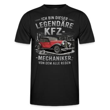 Je suis ce mécanicien automobile légendaire - T-shirt sport Homme - noir - Devant - AI Model Male 178 dark (178cm)