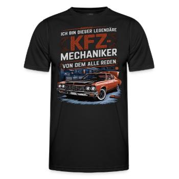 Je suis ce mécanicien automobile légendaire - T-shirt sport Homme - noir - Devant - AI Model Male 178 dark (178cm)