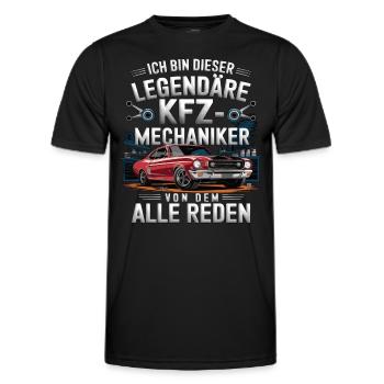 Je suis ce mécanicien automobile légendaire - T-shirt sport Homme - noir - Devant - AI Model Male 178 dark (178cm)