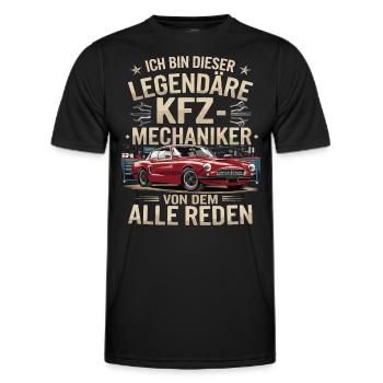 Je suis ce mécanicien automobile légendaire - T-shirt sport Homme - noir - Devant - AI Model Male 178 dark (178cm)