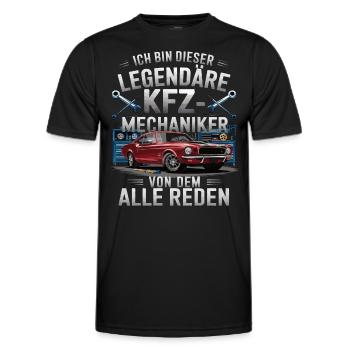 Je suis ce mécanicien automobile légendaire - T-shirt sport Homme - noir - Devant - AI Model Male 178 dark (178cm)