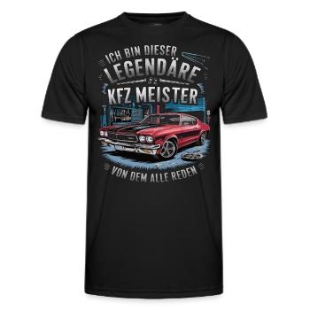 Ich Bin Dieser Legendäre KFZ-Meister - Männer Funktions-T-Shirt - Schwarz - Vorne - AI Model Male 178 dark (178cm)