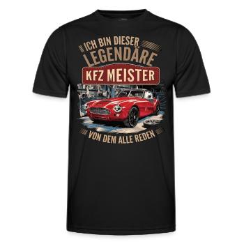 Ich Bin Dieser Legendäre KFZ-Meister - Männer Funktions-T-Shirt - Schwarz - Vorne - AI Model Male 178 dark (178cm)
