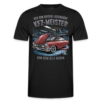 Ich Bin Dieser Legendäre KFZ-Meister - Männer Funktions-T-Shirt - Schwarz - Vorne - AI Model Male 178 dark (178cm)