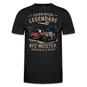 Ich Bin Dieser Legendäre KFZ-Meister - Männer Funktions-T-Shirt - Schwarz - Vorne - AI Model Male 178 dark (178cm)