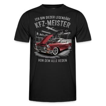 Ich Bin Dieser Legendäre KFZ-Meister - Männer Funktions-T-Shirt - Schwarz - Vorne - AI Model Male 178 dark (178cm)