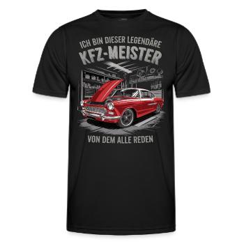 Ich Bin Dieser Legendäre KFZ-Meister - Männer Funktions-T-Shirt - Schwarz - Vorne - AI Model Male 178 dark (178cm)