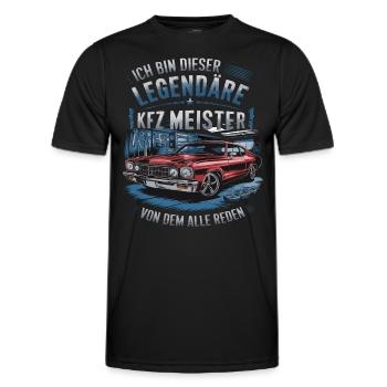 Ich Bin Dieser Legendäre KFZ-Meister - Männer Funktions-T-Shirt - Schwarz - Vorne - AI Model Male 178 dark (178cm)