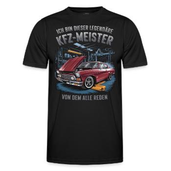 Ich Bin Dieser Legendäre KFZ-Meister - Männer Funktions-T-Shirt - Schwarz - Vorne - AI Model Male 178 dark (178cm)