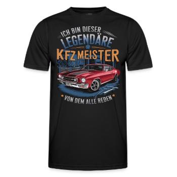 Ich Bin Dieser Legendäre KFZ-Meister - Männer Funktions-T-Shirt - Schwarz - Vorne - AI Model Male 178 dark (178cm)