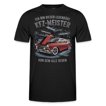 Ich Bin Dieser Legendäre KFZ-Meister - Männer Funktions-T-Shirt - Schwarz - Vorne - AI Model Male 178 dark (178cm)