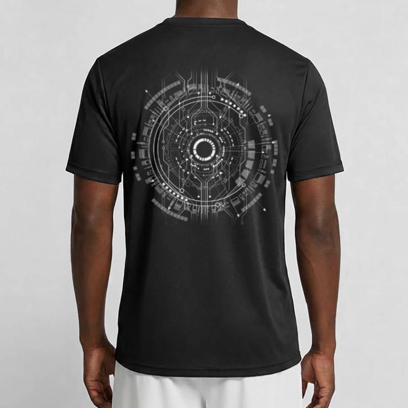 nerd CPU core computer code pc platine geek Hacker Männer Funktions-T-Shirt
