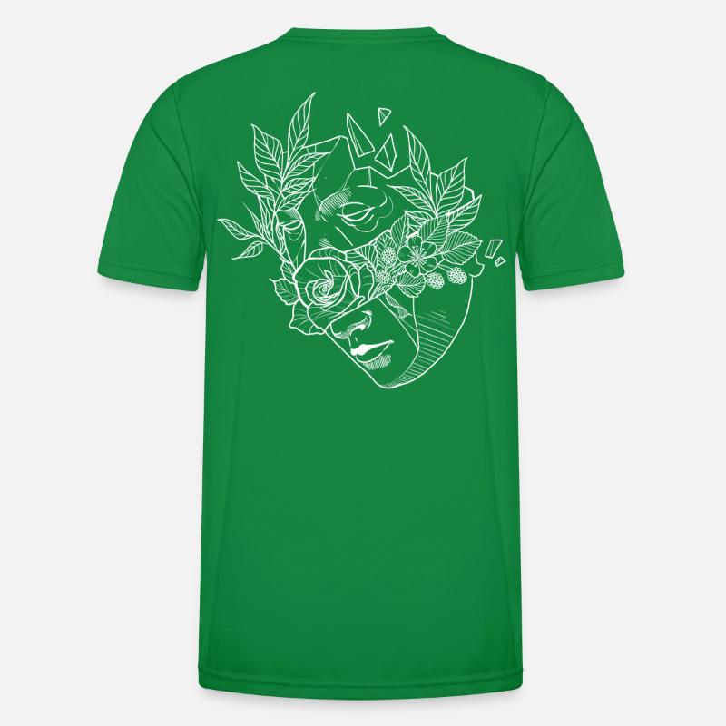 Masque de fleur 2 T-shirt sport Homme