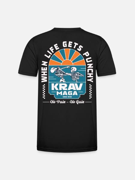 When Life Gets Punchy - Men's Functional T-Shirt - black