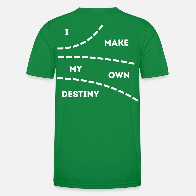Eigenes Schicksal dunkle Farben Männer Funktions-T-Shirt