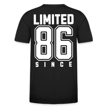 40. Geburtstag  - Männer Funktions-T-Shirt - Schwarz - Hinten - AI Model Male 178 dark (178cm)