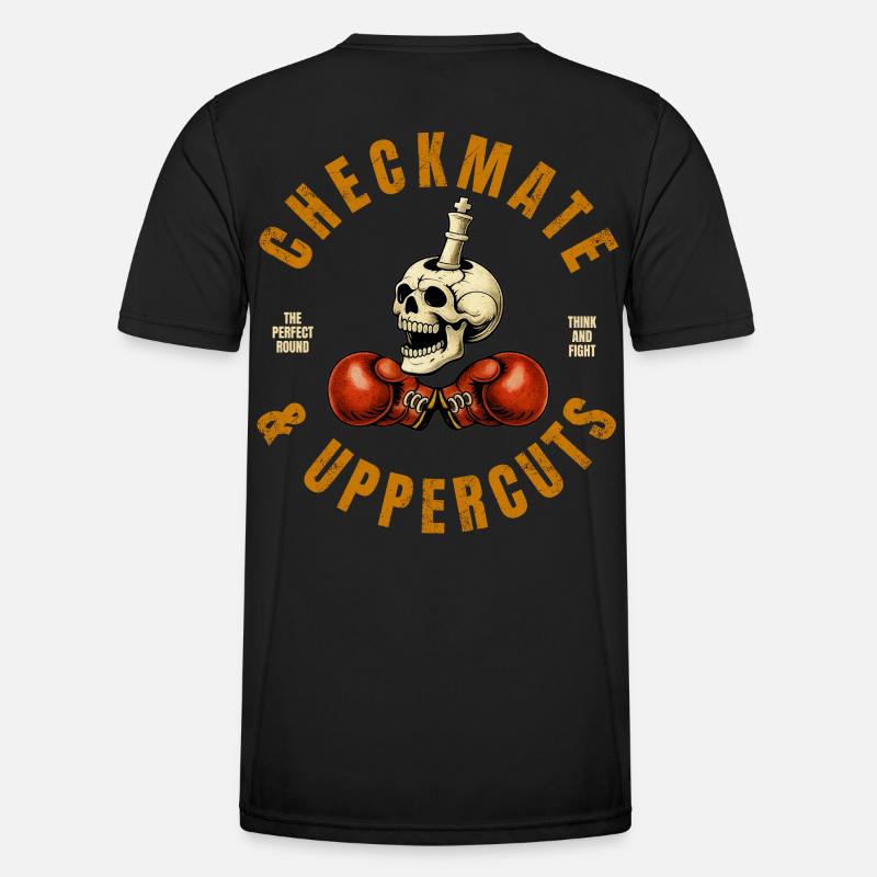 Checkmate & Uppercuts - Men's Functional T-Shirt - black