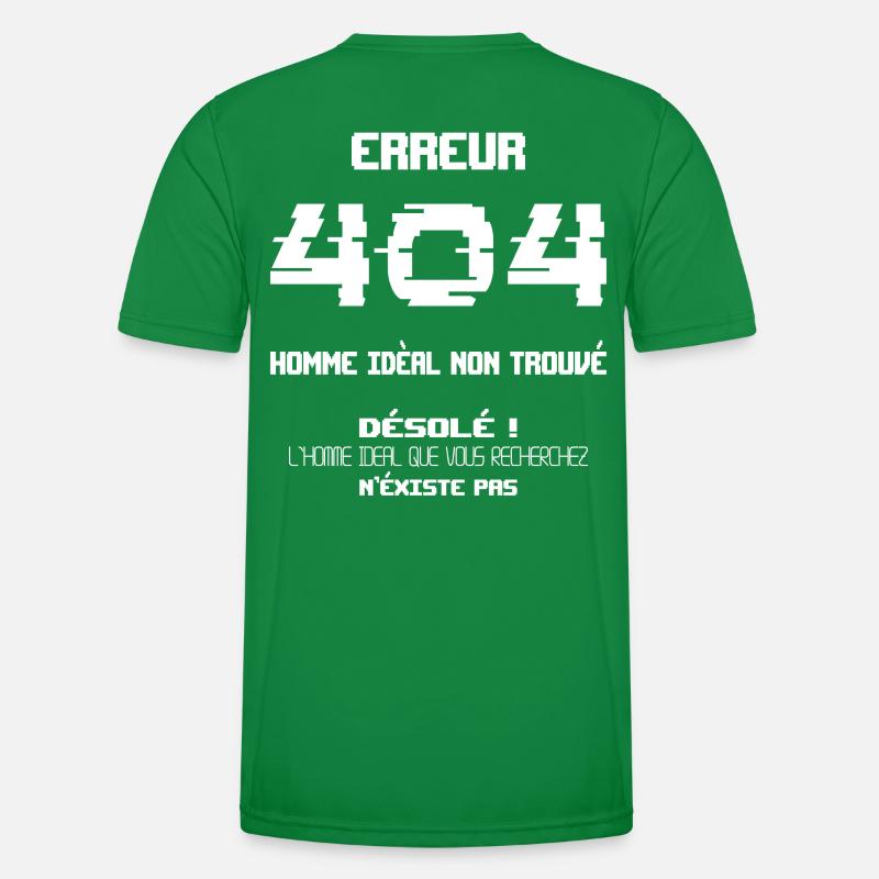Error 404 Ideal Man Not Found Men's Functional T-Shirt