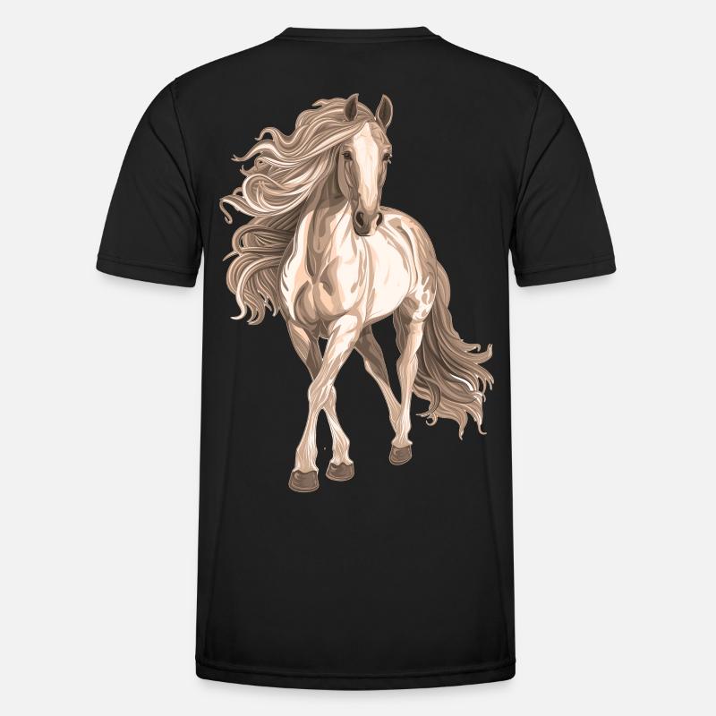 Motif cheval T-shirt sport Homme
