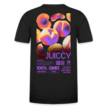 Éclat juteux - T-shirt sport Homme - noir - Dos - AI Model Male 178 dark (178cm)