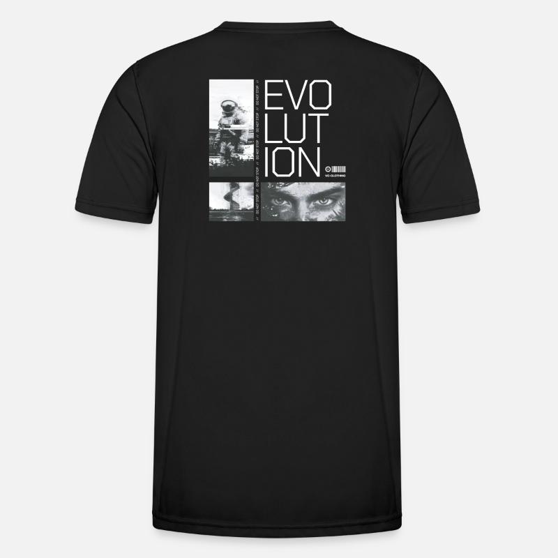 Evolution - do not stop - Men's Functional T-Shirt - black