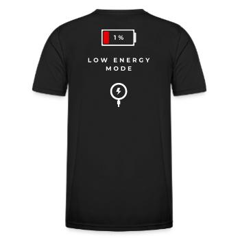 Low Energy Mode Graphics - Men's Functional T-Shirt - black - Back - AI Model Male 178 dark (178cm)